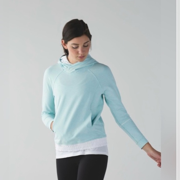 Lululemon Tops - lululemon athletica Aqua Lightweight Pullover Hoodie
